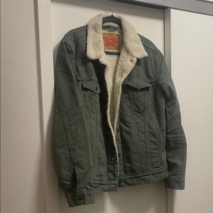 Levi's White Sherpa Jacket